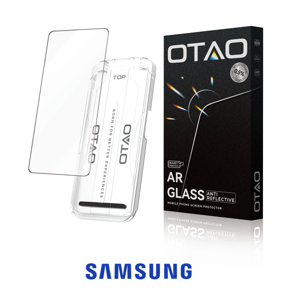 Vidrio Templado Antireflex para Samsung. Incluye colocador preciso