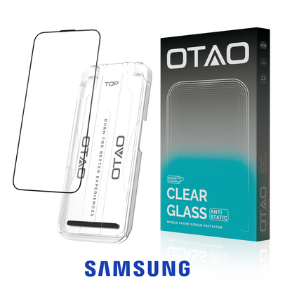 Vidrio Templado para Samsung. Incluye colocador preciso