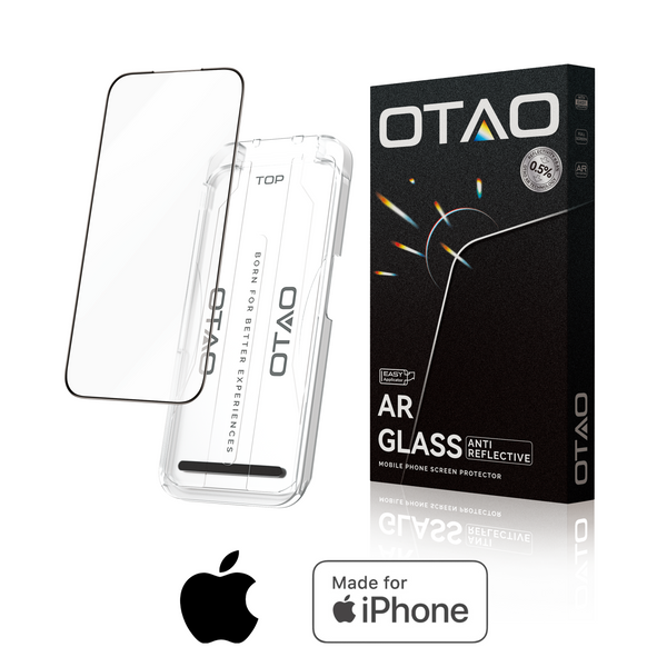 Vidrio Templado Antireflex para iPhone. Incluye colocador preciso