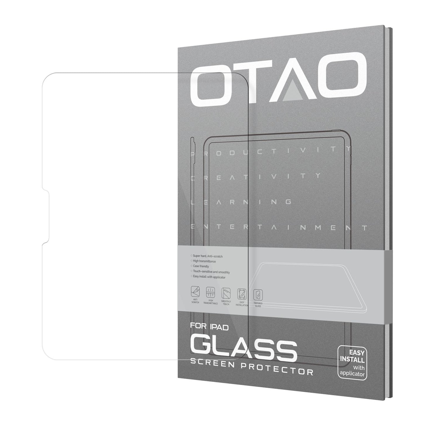 Vidrio Templado para iPad. Incluye colocador preciso